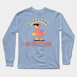 Endless Summer Flamingo Beach Vibes Vacay Long Sleeve T-Shirt